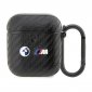 BMW Carbon Double Metal Logo - Etui AirPods 1/2 gen (Czarny) 