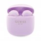 Guess True Wireless Script Logo BT5.3 - Słuchawki TWS + etui ładujące (fioletowy) 