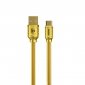 WEKOME WDC-161 Sakin Series - Kabel połączeniowy USB-A do USB-C Fast Charging 6A 1 m (Złoty) 