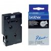 Taśma Brother TC-101. czarny druk/przezroczysty podkład. laminowane. 8m. 12mm TC101
