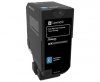 Toner Lexmark 74C2HCE, cyan, 12000s, kartridż korporacyjny, high capacity, return, Lexmark CS725de, CS725dte, O