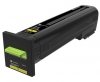 Toner Lexmark 72K2XYE, yellow, 22000s, extra duża pojemnośÄ‡, Lexmark CS820de,CS820dte,CS820dtfe, O