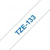 Taśma laminowana Brother Blue on Clear 12mm TZE133