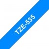 Taśma laminowana Brother White on Blue 12mm TZE535