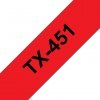 Taśma Brother TX-451, czarny druk/niebieski podkład, laminowane, 15m, 24mm