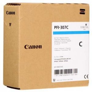 Tusz Canon PFI307C. cyan. 330ml. 9812B001. ploter iPF-830. 840. 850 9812B001
