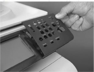 Części / HP / Overlay-Control Panel DA CC519-40013, Front panel 
