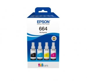 Tusz EPSON C13T66464A, CMYK, Epson L100, L200, L300