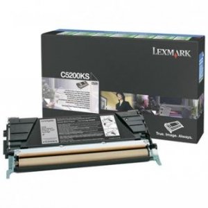 Lexmark oryginalny toner C5200KS. black. 1500s. return. Lexmark C530 C5200KS