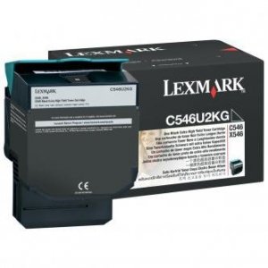 Lexmark oryginalny toner C546U2KG. black. 8000s. Lexmark C546. X546 C546U2KG