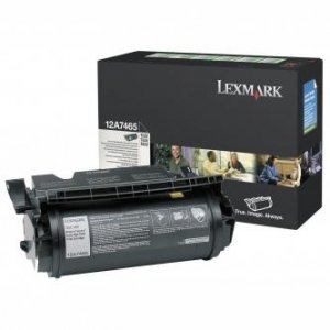 Lexmark Toner/black 32000sh Prebate f T632 T634 12A7465