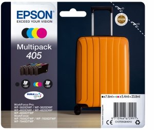 Tusz EPSON C13T05G64010, 405, CMYK, 1x7.6ml + 3x5.4ml, Epson WF-7835DTWF, WF-7830DTWF, WF-7840DTWF, WF-4830DTWF