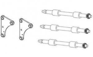 Zebra części / Kit Feed Rollers TTP2XX0/KR403, qty.3 