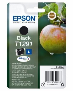 Tusz EPSON C13T12914012, T1291, black, 385s, 11,2ml, Epson Stylus SX420W, 425W, Stylus Office BX305F, 320FW
