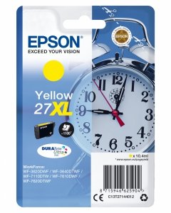 Tusz EPSON C13T27144012, 27XL, yellow, 10,4ml, Epson WF-3620, 3640, 7110, 7610, 7620