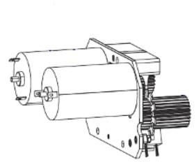 Części / ZEBRA / Kit Ribbon Drive System New  Design ZE500 RH Series. This  item is only for RH ZE500 printers that currently have ribbon d P1046696-136, 