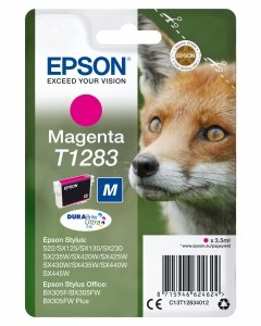 Tusz EPSON C13T12834012, T1283, magenta, 3,5ml, Epson Stylus S22, SX125, 420W, 425W, Stylus Office BX305