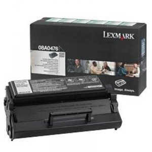 Lexmark oryginalny toner 08A0476. black. 3000s. return. Lexmark E320. 322 08A0476