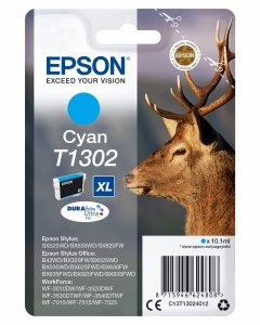 Tusz EPSON C13T13024012, T1302, cyan, 765s, 10,1ml, Epson Stylus Office BX320FW