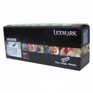 Lexmark oryginalny toner 34016HE. black. 6000s. return. Lexmark E330. E332n. E340. E342n 34016HE