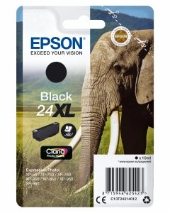 Tusz EPSON C13T24314012, T2431, 24XL, black, 10ml, Epson