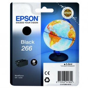 Epson oryginalny wkład atramentowy / tusz C13T26614010. 266. black. 5.8ml. Epson WF-100W C13T26614010