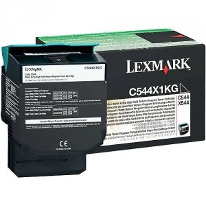 Lexmark oryginalny toner C544X1KG. black. 6000s. return. extra duża pojemnośÄ‡. Lexmark X544x C544X1KG
