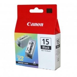 Canon oryginalny tusz BCI15B. black. 390s. 8190A002. 2szt. Canon i70 8190A002