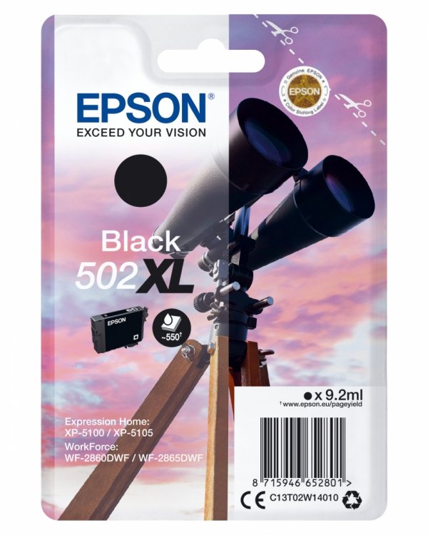 Tusz EPSON 502XL Binocular 9.2ml BK