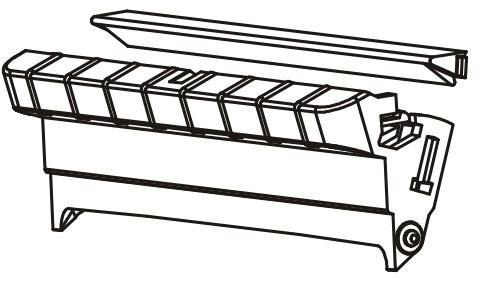 Części / ZEBRA / Front Bezel, Dispenser (DT) P1027135-044, Direct thermal,  GX420d, 1 pc(s)