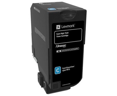 Toner Lexmark 74C0H20, cyan, 12000s, high capacity, Lexmark CS720de,CS720dte,CS725de,CS725dte 74C0H20