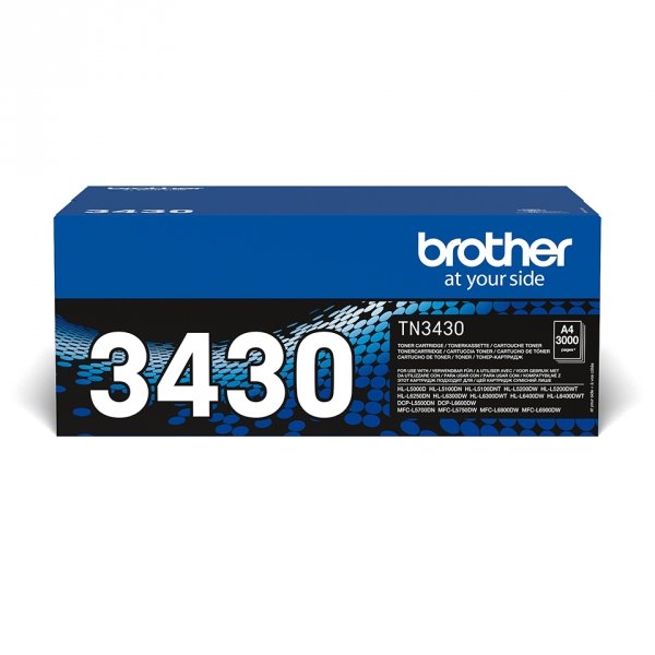 Toner Brother TN3430. black. 3000s. Brother HL-L6400DW TN3430
