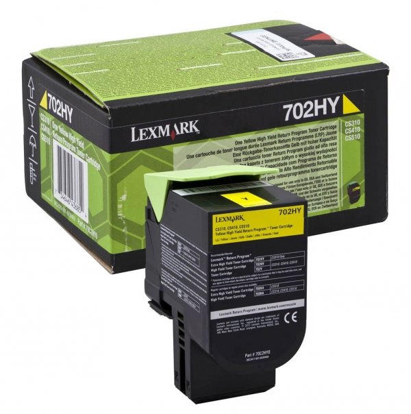 Toner Lexmark 70C2HY0. yellow. 3000s. return. high capacity. Lexmark CS510de. CS410dn. CS310dn. CS310n. CS410n 70C2HY0
