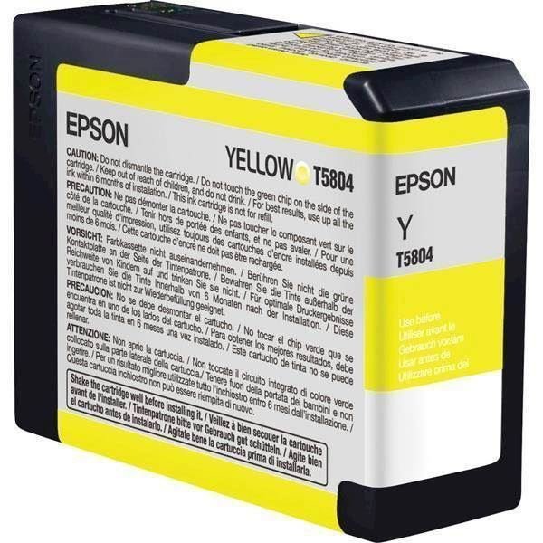 Epson oryginalny wkład atramentowy / tusz C13T580400. yellow. 80ml. Epson Stylus Pro 3800 C13T580400