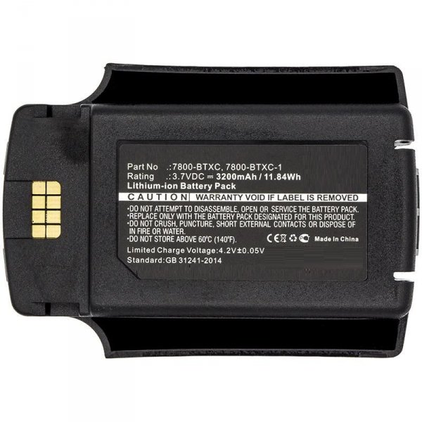 Części / CoreParts / zamiennik / Battery for Dolphin Scanner 11.8Wh Li-ion 3.7V 3200mAh Black, 7600, 7600 II, 7800