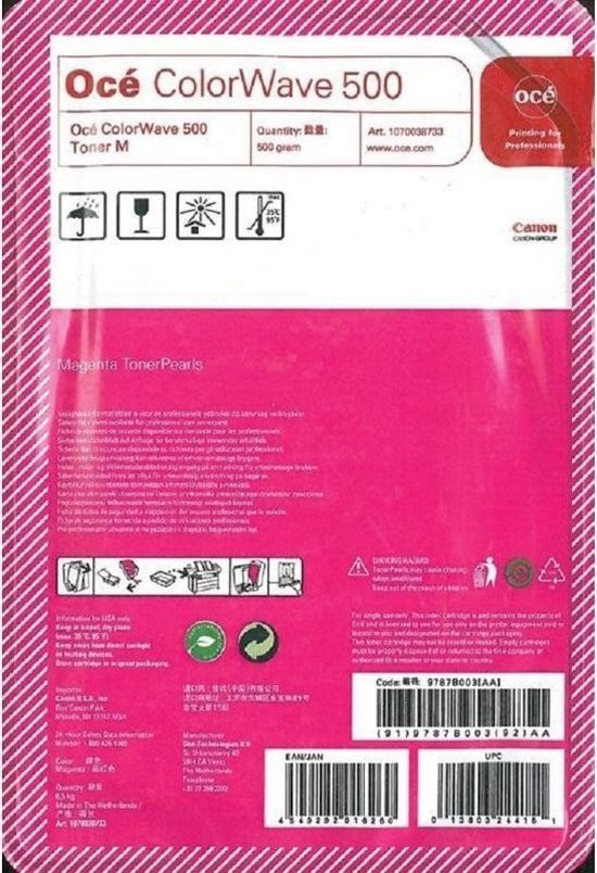 Toner OCE 1070038733, magenta, 9787B003AA, 9787B005, Oce CW 500, 500g, O