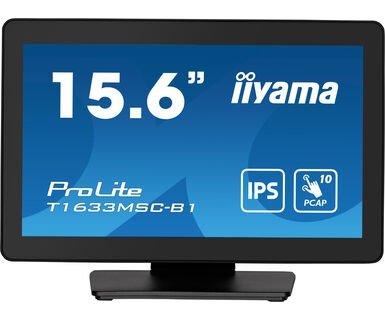 Monitor 15.6 cala ProLite T1633MSC-B1 poj.10pkt,IP54,IPS,USB
