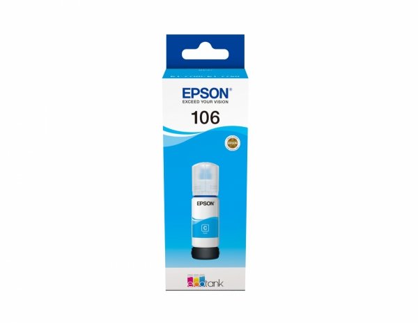 Tusz EPSON C13T00R240, 106, cyan, 70ml, Epson EcoTank ET-7700, ET-7750 Express Premium ET-7750