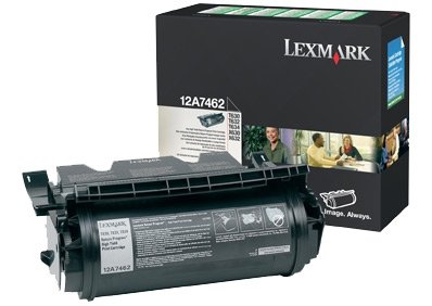 Toner Lexmark 12A7462. black. 21000s. return. Lexmark T630. T632. T634. X630. X632e 12A7462