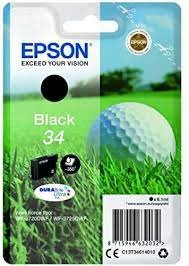 Tusz EPSON C13T34614020, T346140, black, z zabezpieczeniem, 6.1ml, Epson WF-3720DWF, 3725DWF