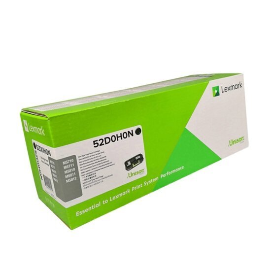 Toner Lexmark 52D0H0N, black, 25000s, 520HN, return, high capacity, Lexmark MS710dn, MS711dn 52D0H0N