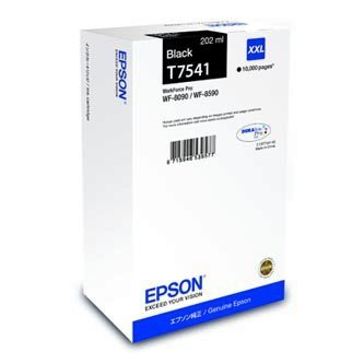 Epson oryginalny wkład atramentowy / tusz C13T754140. T7541. XXL. black. 202ml. Epson WorkForce Pro WF-8090DW. WF-8590DWF C13T754140