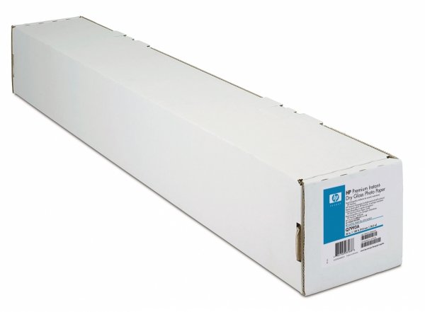 Papier do plotera / HP / 1524/30.5m/Premium Instant-dry Gloss Photo Paper. 1524mmx30.5m. 60. Q7999A. 260 g/m2. foto papier. połysk. biały. do drukarek Q7999A
