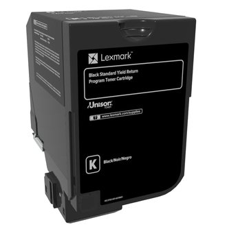 Toner Lexmark 74C2SK0, black, 7000s, return, Lexmark CS720de,CS720dte,CS725de,CS725dte,CX725de, O