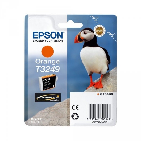 Epson oryginalny Wkład atramentowy / tusz C13T32494010. orange. 14ml. Epson SureColor SC-P400 C13T32494010