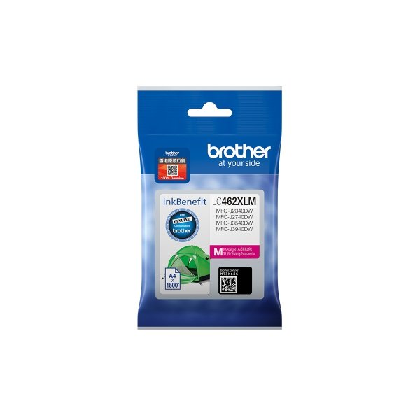 Brother oryginalny tusz / tusz LC-462XLM, magenta, 1500s, Brother MFC J2340DW, MFC J3540DW, MFC J3940DW
