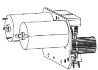 Części / ZEBRA / Kit Ribbon Drive System  Conversion to New Design  ZE500 RH Series. For units with ribbon drive motor 44197-102 and ribbon 