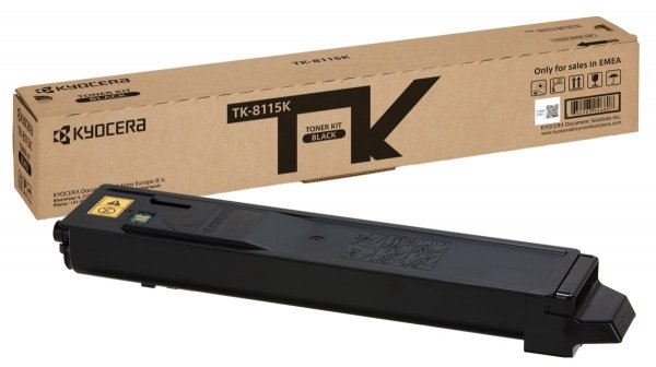 Toner Kyocera-Mita 1T02P30NL0, black, 12000s, TK-8115K, Kyocera ECOSYS M8124cidn, M8130cidn 1T02P30NL0
