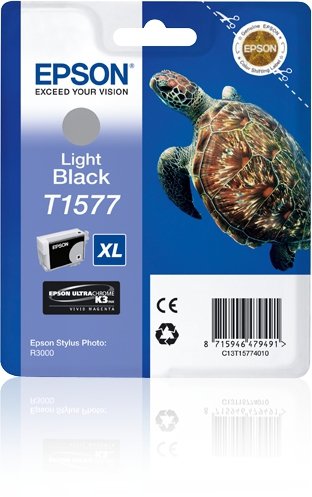 Tusz EPSON C13T15774010. light black. 25.9ml. Epson Stylus Photo R3000 C13T15774010