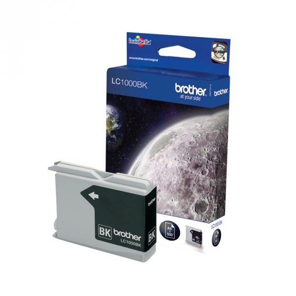 Tusz Brother LC-1000BK. black. 500s. Brother DCP-130C. 330C. 540CN. 350C. MFC-440CN. 465CN. 546 LC1000BK
